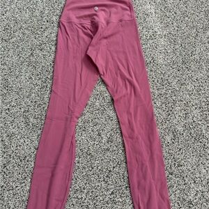 Pink High-Waisted Leggings